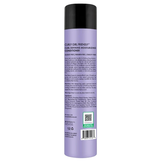 Sunny Isle Curly Girl Friendly Curl Defining Deep Moisturising Conditioner 298ml