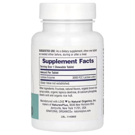 Nature's Plus Say Yes To Dairy Chewables 50 Chewables