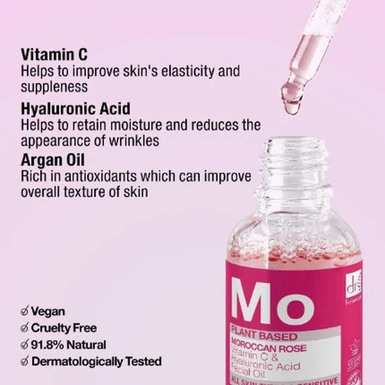 Dr Botanicals Anti-Ageing Moroccan Rose Superfood Facial Oil Duo Kit