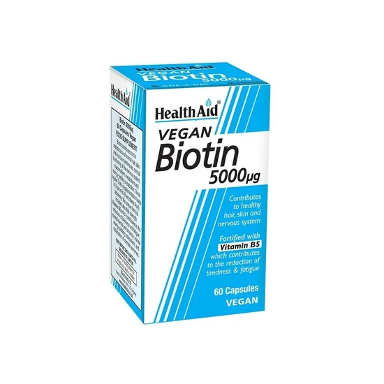 Health Aid Biotin 5000ug Capsules 60 Capsules