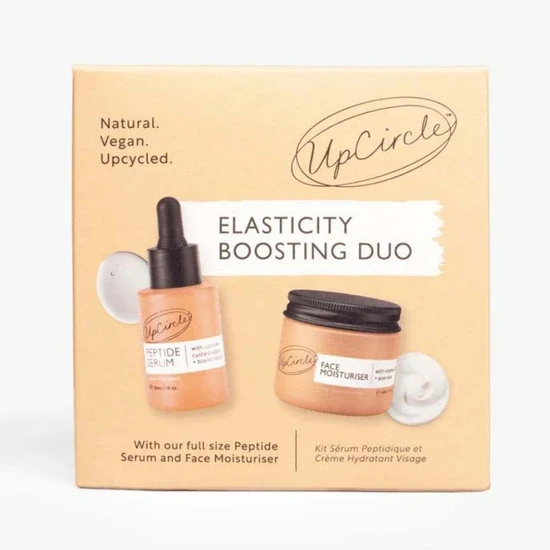UpCircle Beauty Elasticity Boosting Duo: Moisturiser + Peptide Serum Set