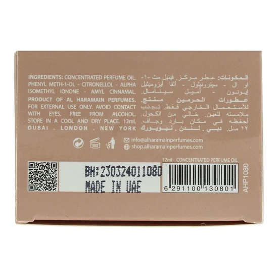 Al Haramain Musk Concentrated Perfume Oil 12ml