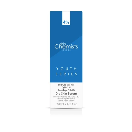skinChemists Dry Skin Marulua Oil 4%, Q10 1%, Rosehip Oil 4% 30ml