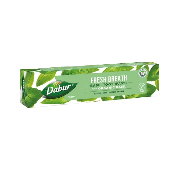 Dabur Fresh Breath Organic Basil Toothpaste 100ml