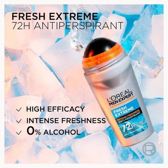 L'Oreal Paris Men Expert Fresh Extreme 72h Anti-Perspirant Roll-On 50ml