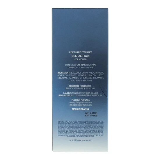 New Brand Seduction For Women Eau De Parfum 100ml