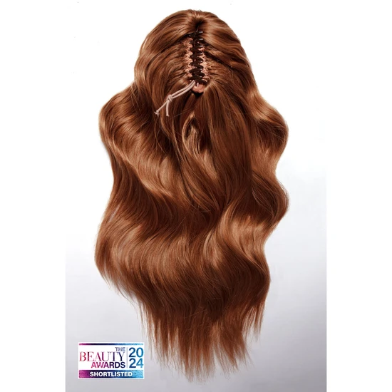 LullaBellz Brushed Out Wave 16" Claw Clip Pony BLACKS | JET BLACK