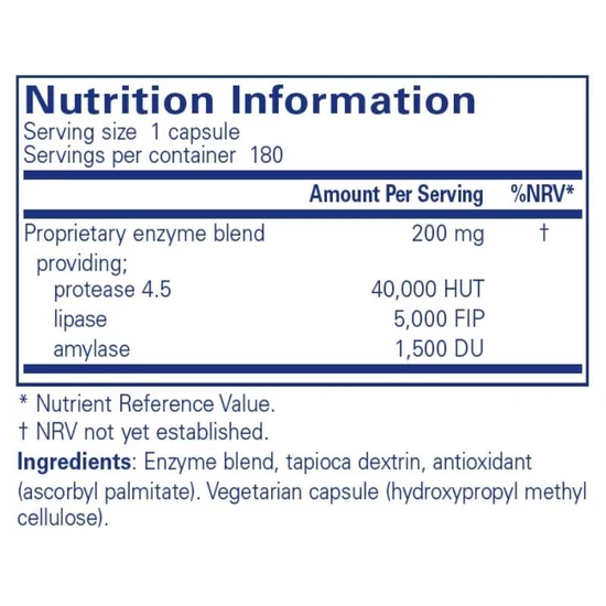 Pure Encapsulations Pancreatic VegEnzymes Capsules 180 Capsules