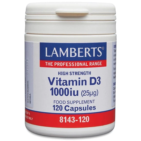 Lamberts Vitamin D3 1000iu Capsules 120 Capsules