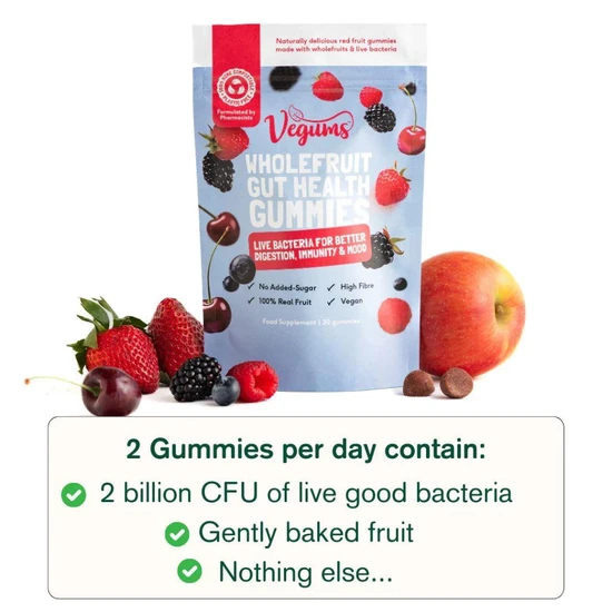 Vegums Nudums Probiotic Gummies 30 Gummies