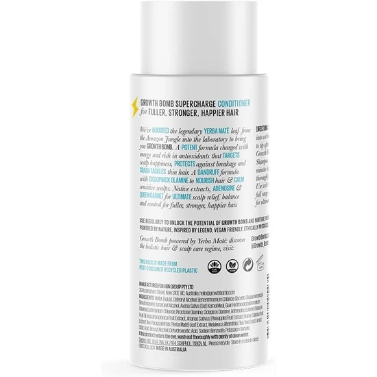 Growth Bomb Dandruff Formula Supercharge Conditioner 300ml