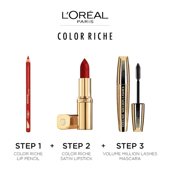 L'Oreal Paris Riche Satin Lipstick 235 Nude