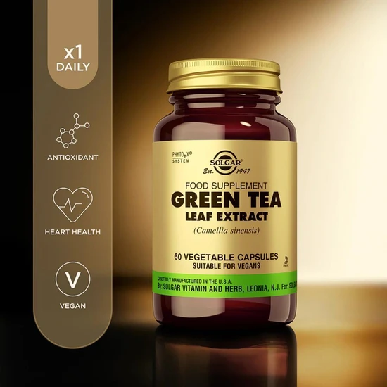 Solgar Green Tea Leaf Extract Vegicaps 60 Vegicaps