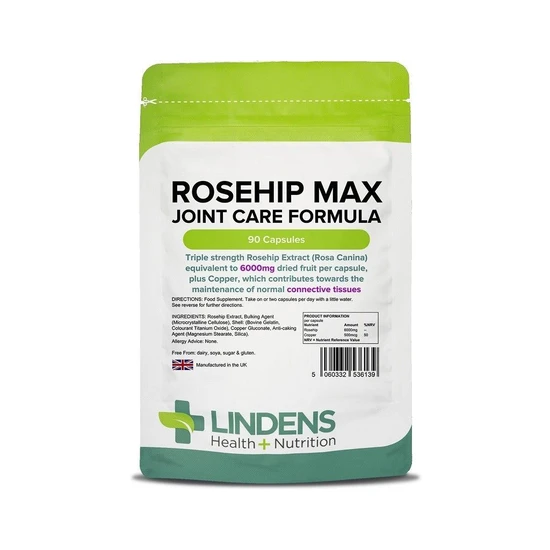 Lindens Rosehip Max Joint Care Formula Capsules 90 Capsules