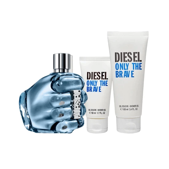 Diesel Only The Brave Gift Set 125ml Eau De Toilette + 100ml Shower Gel + 50ml Shower Gel