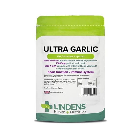 Lindens Ultra Garlic Capsules 120 Capsules