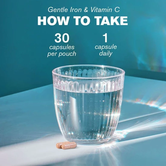 Dr Vegan Gentle Iron 18mg & Vitamin C 80mg Capsules 30 Capsules