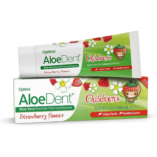 Aloe Dent Aloedent Aloe Vera Flouride Free Toothpaste Strawberry Flavour