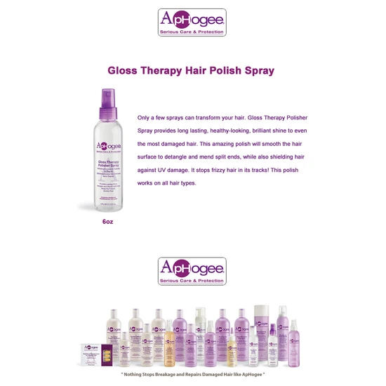 ApHogee Gloss Therapy Hair Polisher Spray 177ml