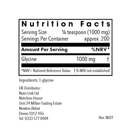 Allergy Research Group Glycine Powder 200g