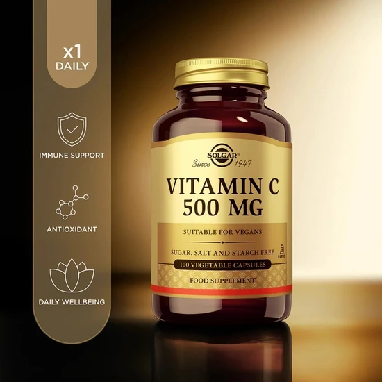 Solgar Vitamin C 500mg Vegicaps 100 Vegicaps