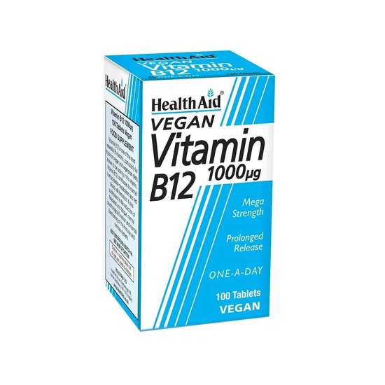Health Aid Vitamin B12 1000ug Prolonged Release Tablets 100 Tablets