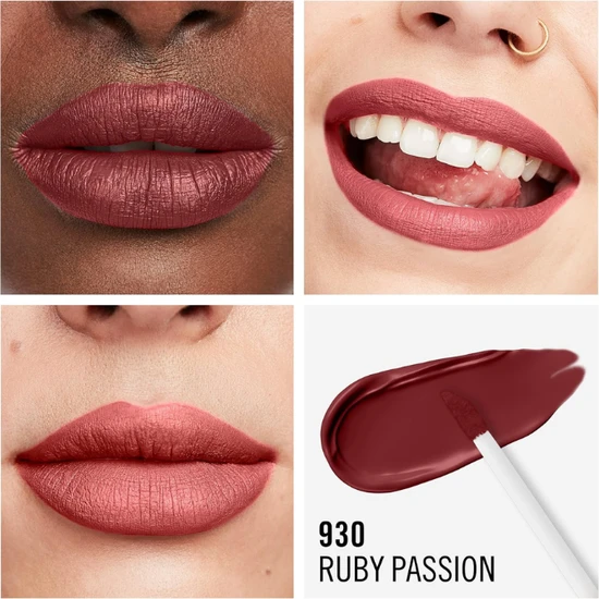 Rimmel Lasting Mega Matte Liquid Lipstick 930 Ruby Passion