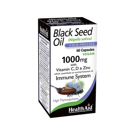 Health Aid Black Seed Oil 1000mg 60 Capsules