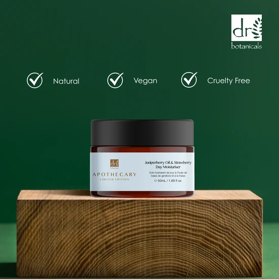 Dr Botanicals Juniperberry Oil & Strawberry Day Moisturiser 50ml