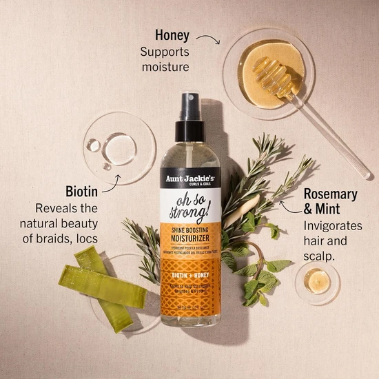 Aunt Jackie's Oh So Strong Shine Biotin Honey Boosting Moisturiser 354ml