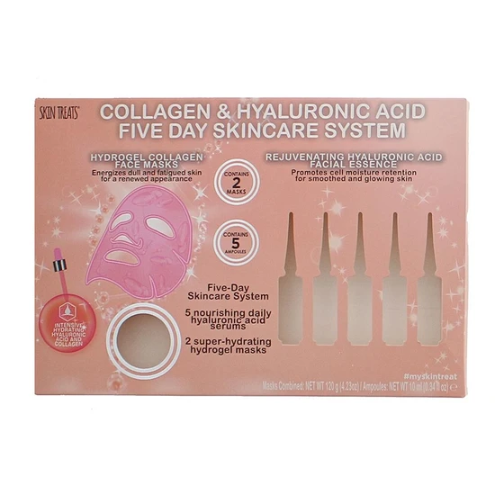Skin Treats Collagen & Hyaluronic Acid 5 Day Skin Care System Gift Set 10ml