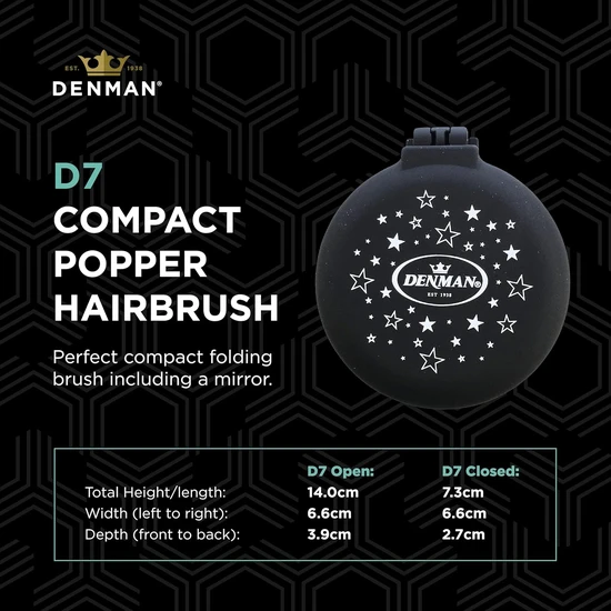 Denman D7 Hair Brush Compact Limited Edition