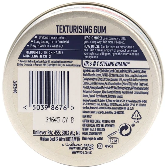 VO5 Extreme Style Texturising Gum 75ml