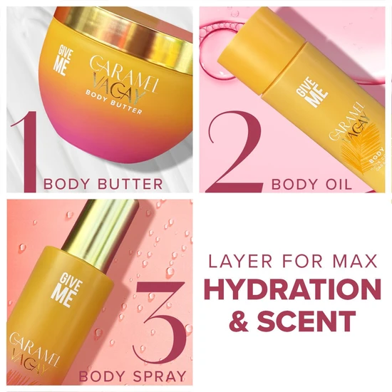 Give Me Caramel Vacay Drenched Set With Body Wash