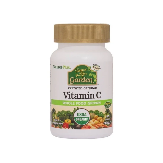 Nature's Plus Source Of Life Garden Organic Vitamin C 500mg 60 Capsules