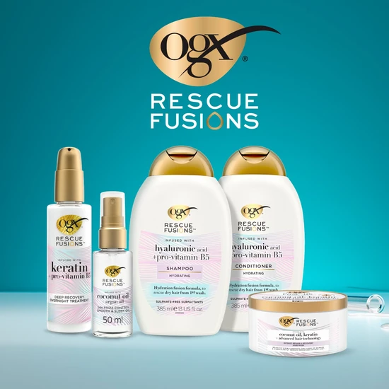OGX® Rescue Fusions Hyaluronic Acid + Pro-Vitamin B5 Conditioner 385ml