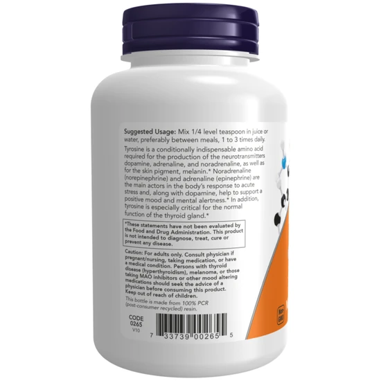 NOW Foods L-Tyrosine Powder 113g