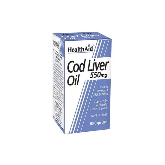 Health Aid Cod Liver Oil 550mg Capsules 90 Capsules