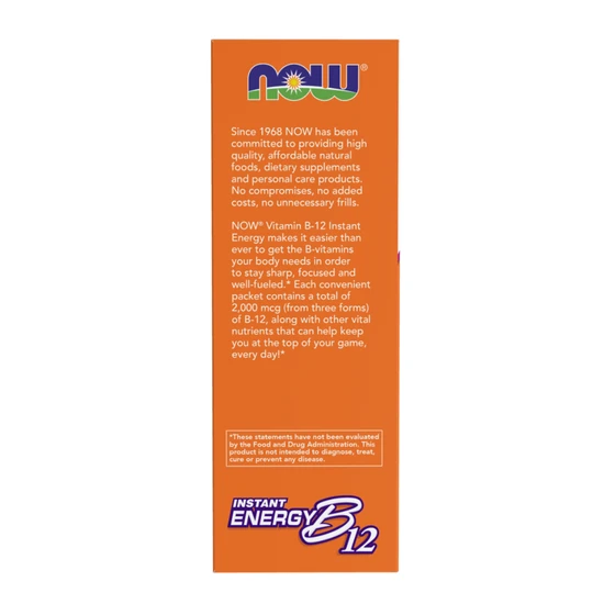 NOW Foods Vitamin B-12 Instant Energy 75 Packets