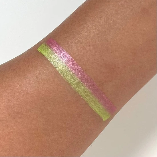 Glisten Cosmetics Nerds Shimmer Pink & Lime Green Split Liner Eyeliner Small - 3g
