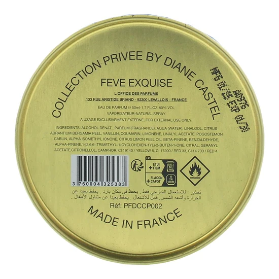 Diane Castel Collection Privee Feve Exquise Eau De Parfum 50ml