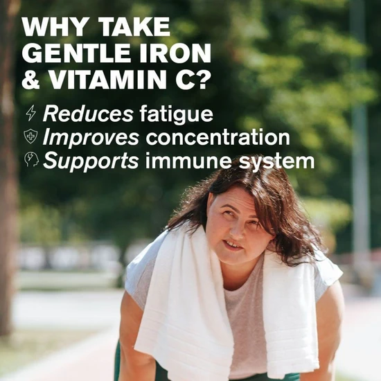 Dr Vegan Gentle Iron 18mg & Vitamin C 80mg Capsules 30 Capsules