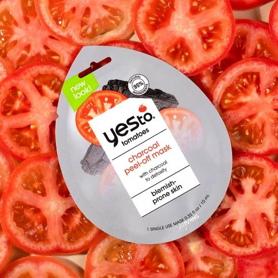 Yes To Tomatoes Blemish Prone Skin Charcoal Peel Off Mask 10ml