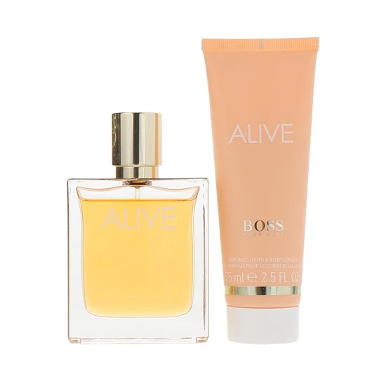 Hugo Boss Alive Eau De Parfum Gift Set Eau De Parfum + Body Lotion