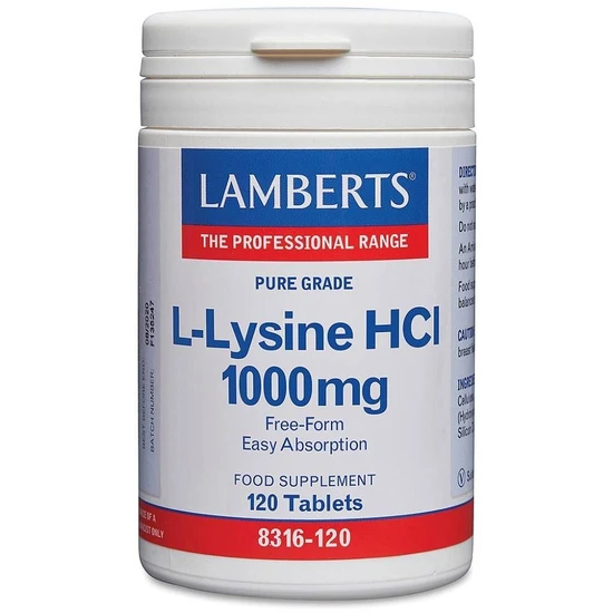 Lamberts L-Lysine 1000mg Tablets 120 Tablets