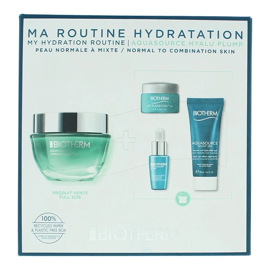 Biotherm Aquasource Hyalu Plump Gel Gift Set 4 Pieces