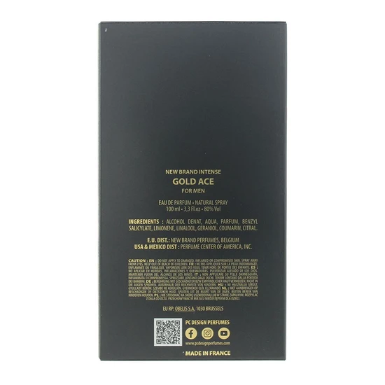 New Brand Gold Ace For Men Eau De Toilette 100ml