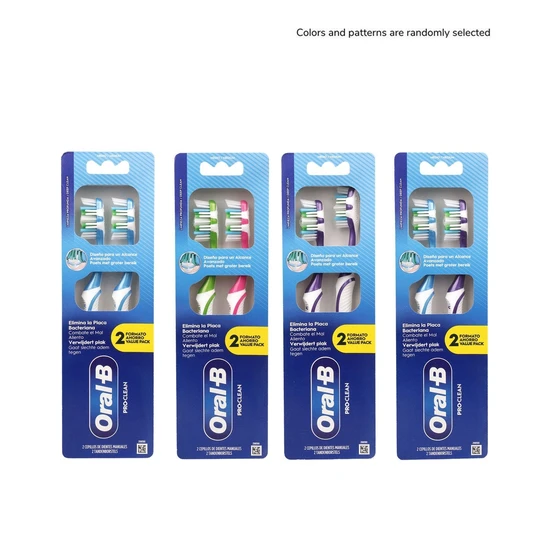Oral B Pro-Clean Toothbrush Medium 2 Pack