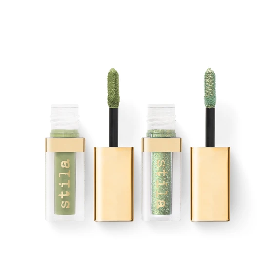 Stila Double Dip Suede Shade & Glitter & Glow Liquid Eyeshadow Beach Wave