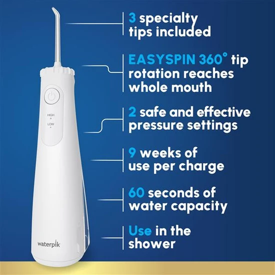 Waterpik Water Flosser Cordless Plus Classic White